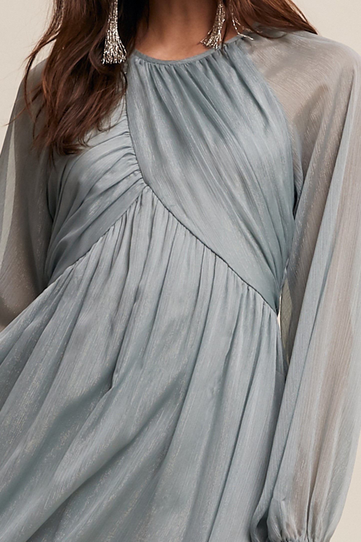 Vestido Chiffon Maxi Dress