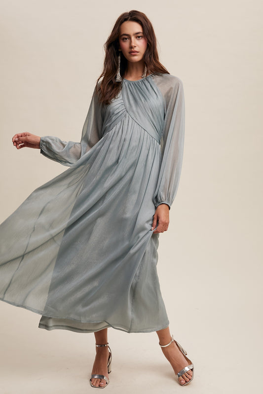 Vestido Chiffon Maxi Dress